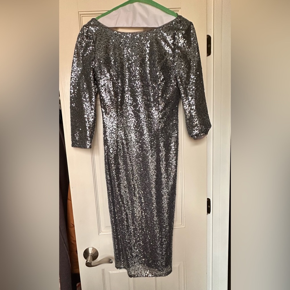 Sequence dress , silver.